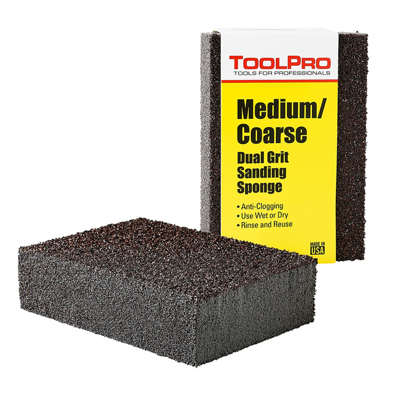 Sanding Sponge - 24-Pack - Profile:Traditional - Grit:Medium/Coarse